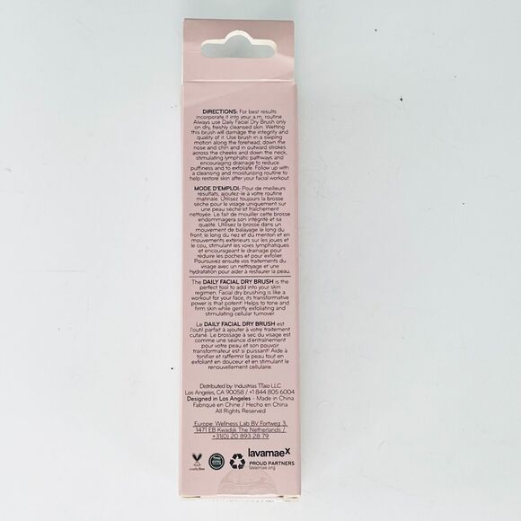 Daily Concepts Daily Facial Dry Brush Beechwood Exfoliate Polish NIB - Picture 3 of 8